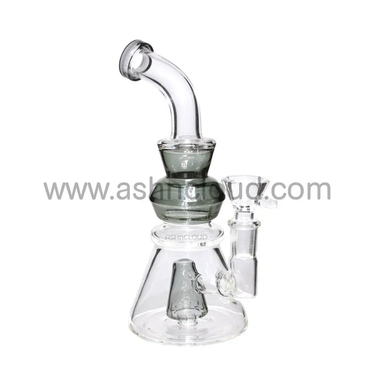 8 In - Handle Perc One-Tone Glass Mini Bong