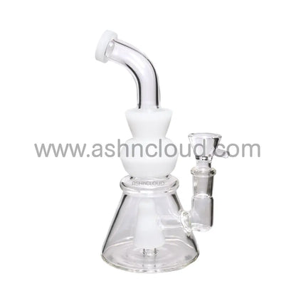 8 In - Handle Perc One-Tone Glass Mini Bong