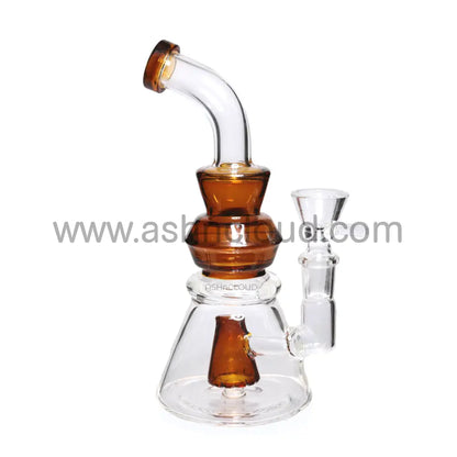 8 In - Handle Perc One-Tone Glass Mini Bong