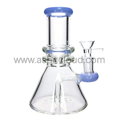 8 In - Heavy Glass Slime One Tone Beaker Bong Clear