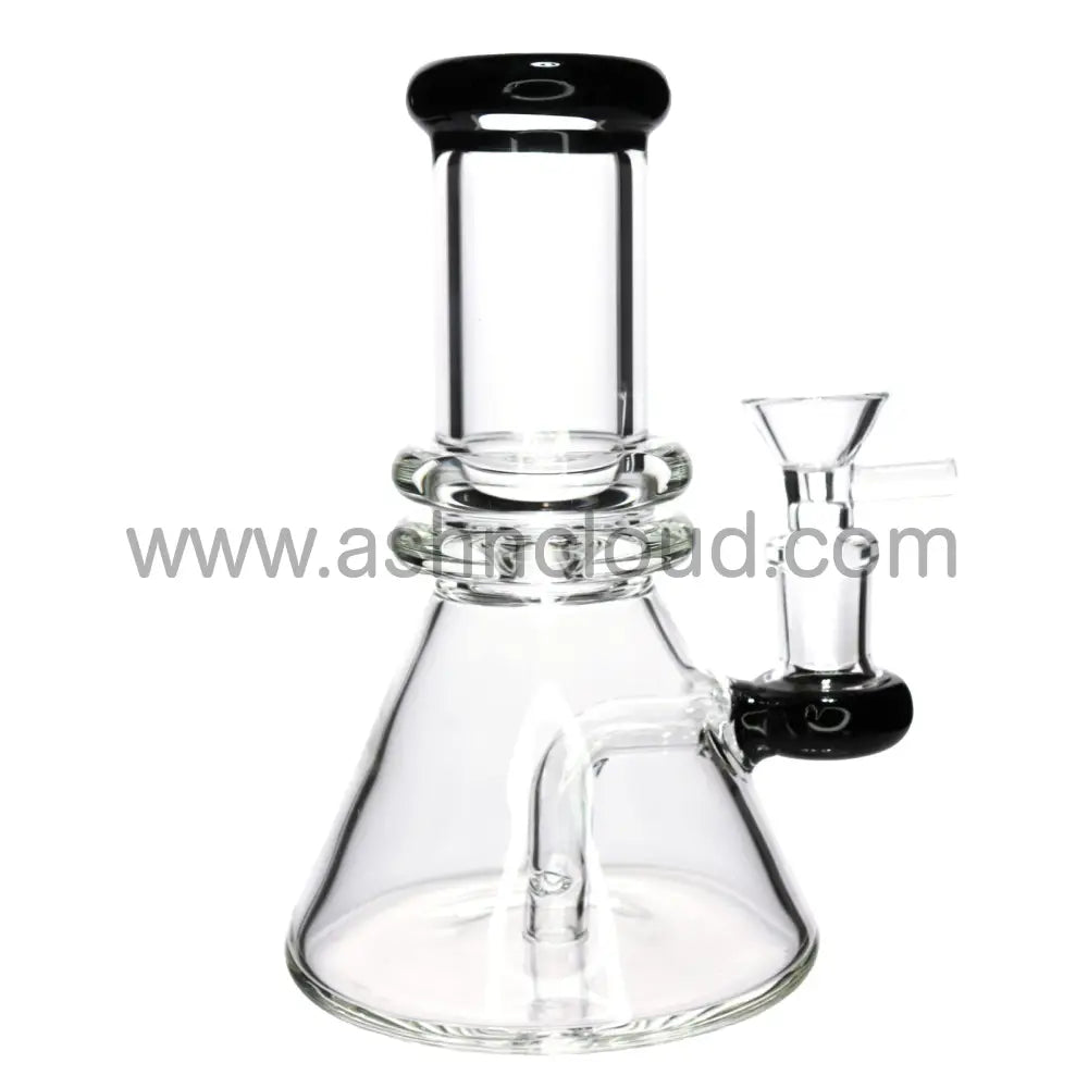 8 In - Heavy Glass Slime One Tone Beaker Bong Clear