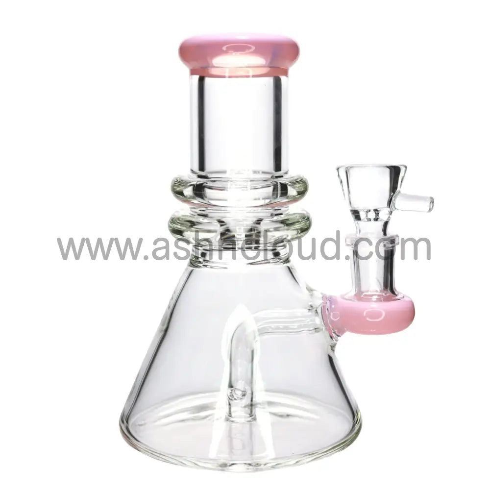 8 In - Heavy Glass Slime One Tone Beaker Bong Clear