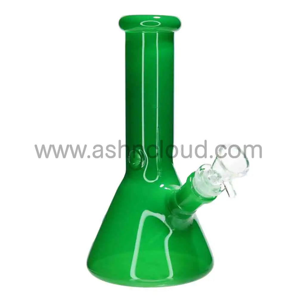 8 in - Milky Glass Beaker Bong