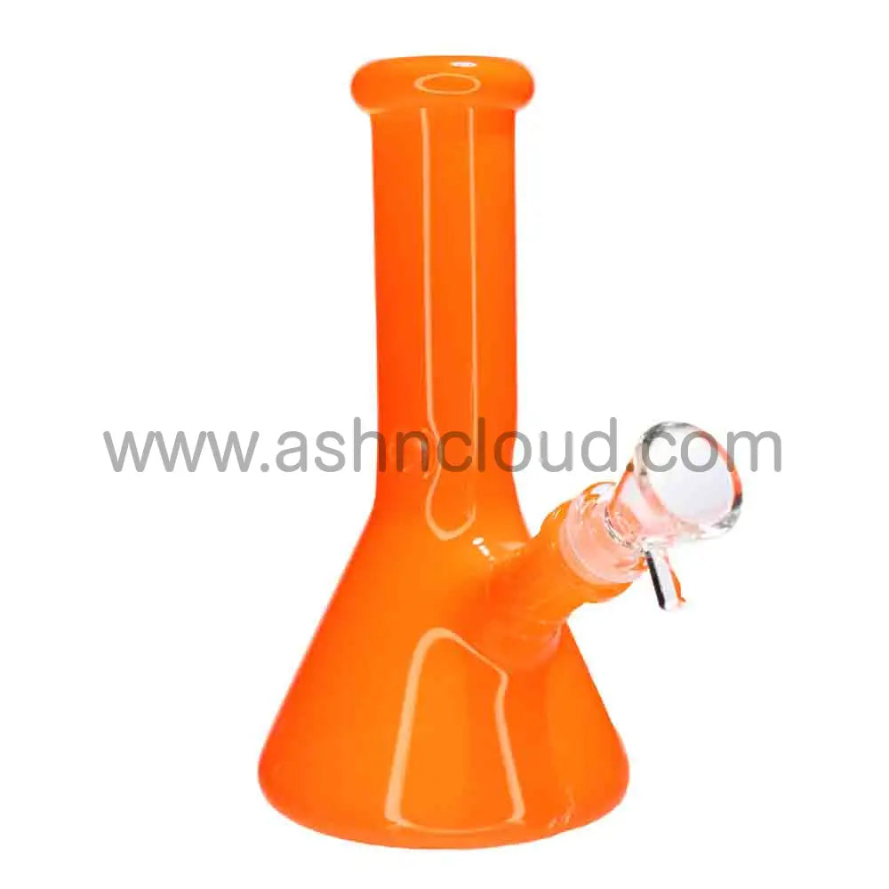 8 in - Milky Glass Beaker Bong