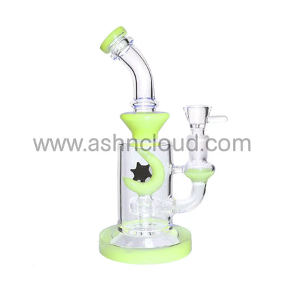 8 In - Mini Moon Glass Bong Bent Neck