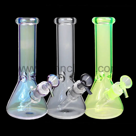 8 in - Multicolor Glass Beaker Bong