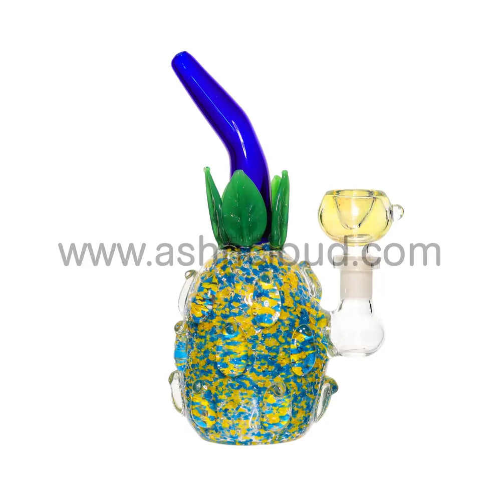 8 In - Multicolor Pineapple Glass Bong