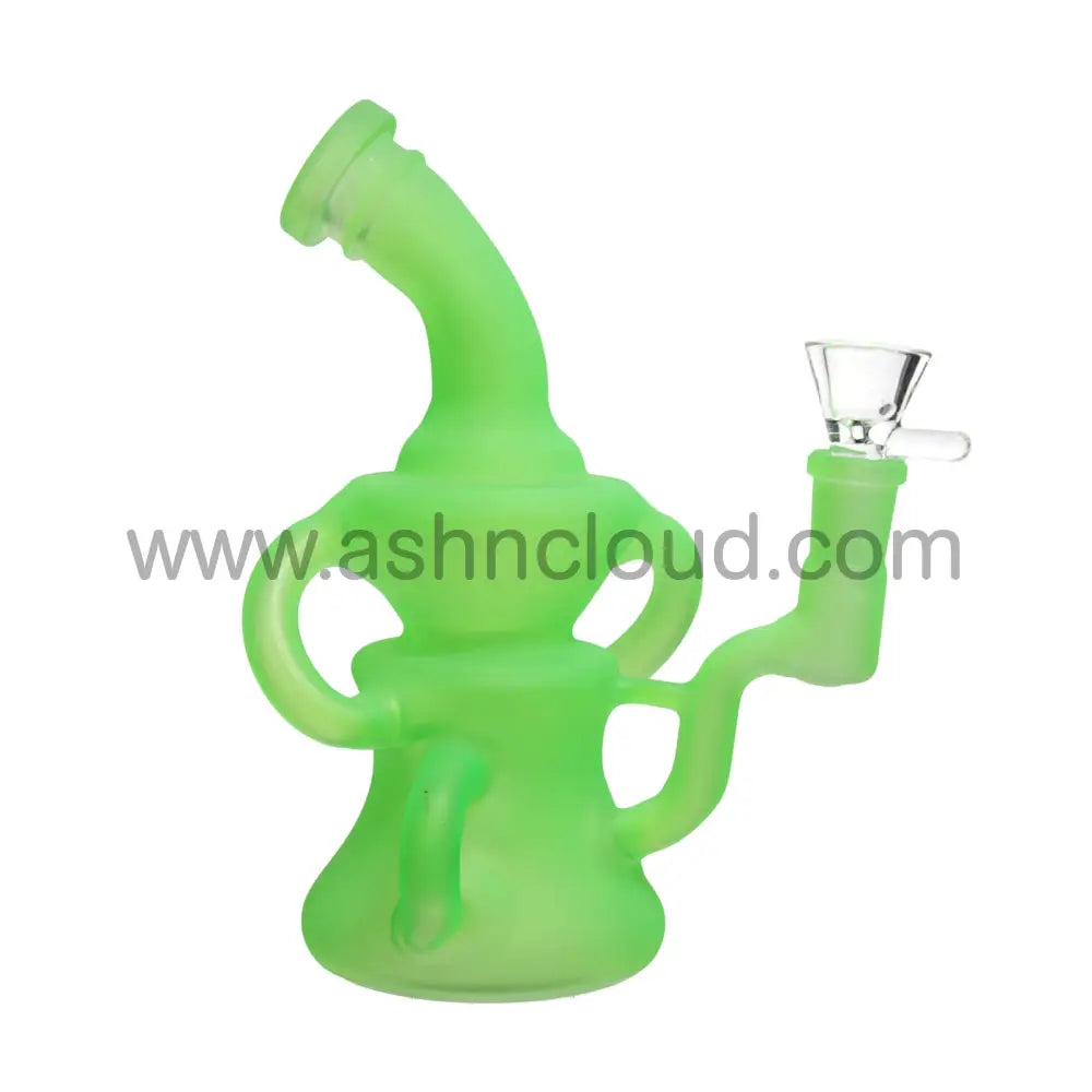 8 In - Neon Matte Glass Recycler