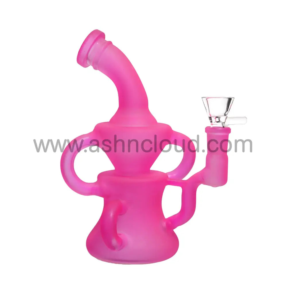 8 In - Neon Matte Glass Recycler