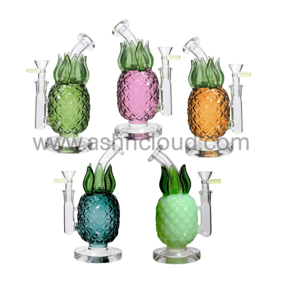 8 Inch Pineapple-Shaped Glass Bong