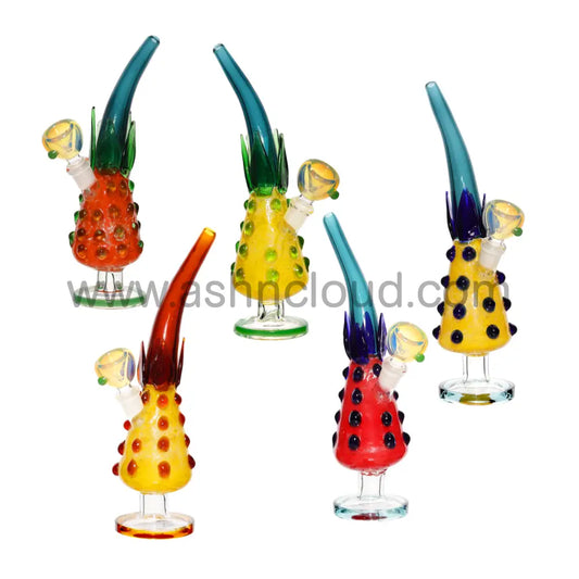 8 In - Pinneapple Multicolors Beaker Glass Bong