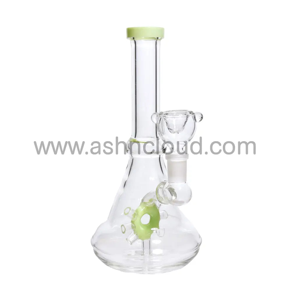 8 In - Ring Perc Color Glass Bong