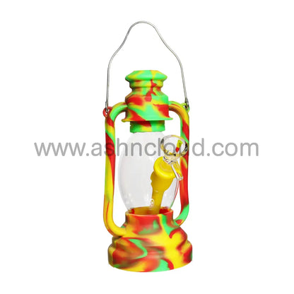 8 In - Silicone/Glass Lantern Multicolor Bong