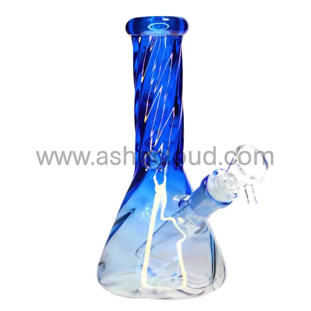 8 in - Twisted Beaker Glass Bong