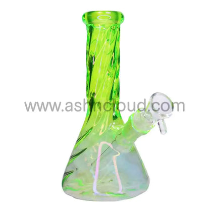 8 in - Twisted Beaker Glass Bong