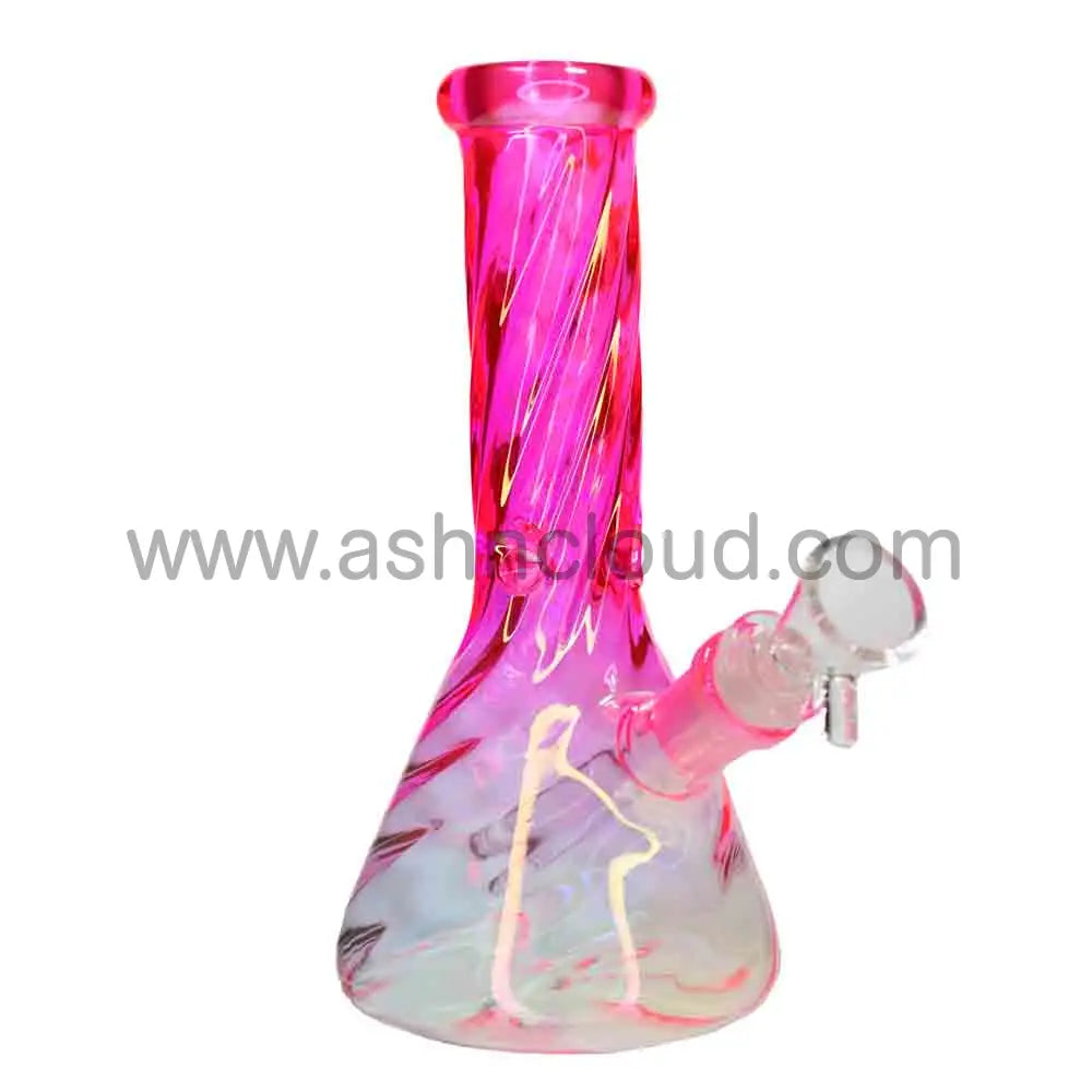 8 in - Twisted Beaker Glass Bong