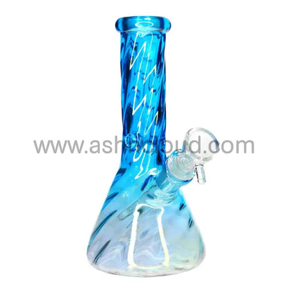 8 in - Twisted Beaker Glass Bong