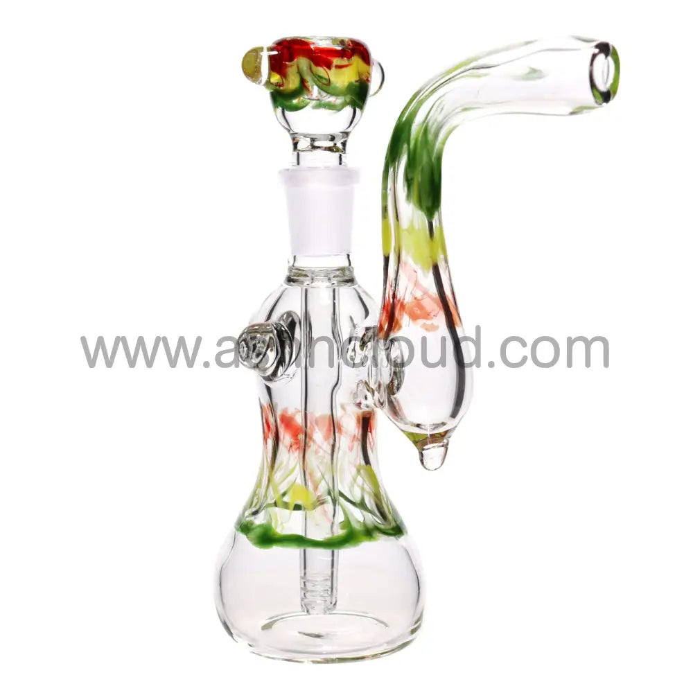 8 In - Usa Made Bubbler Heavy Glass With Bowl