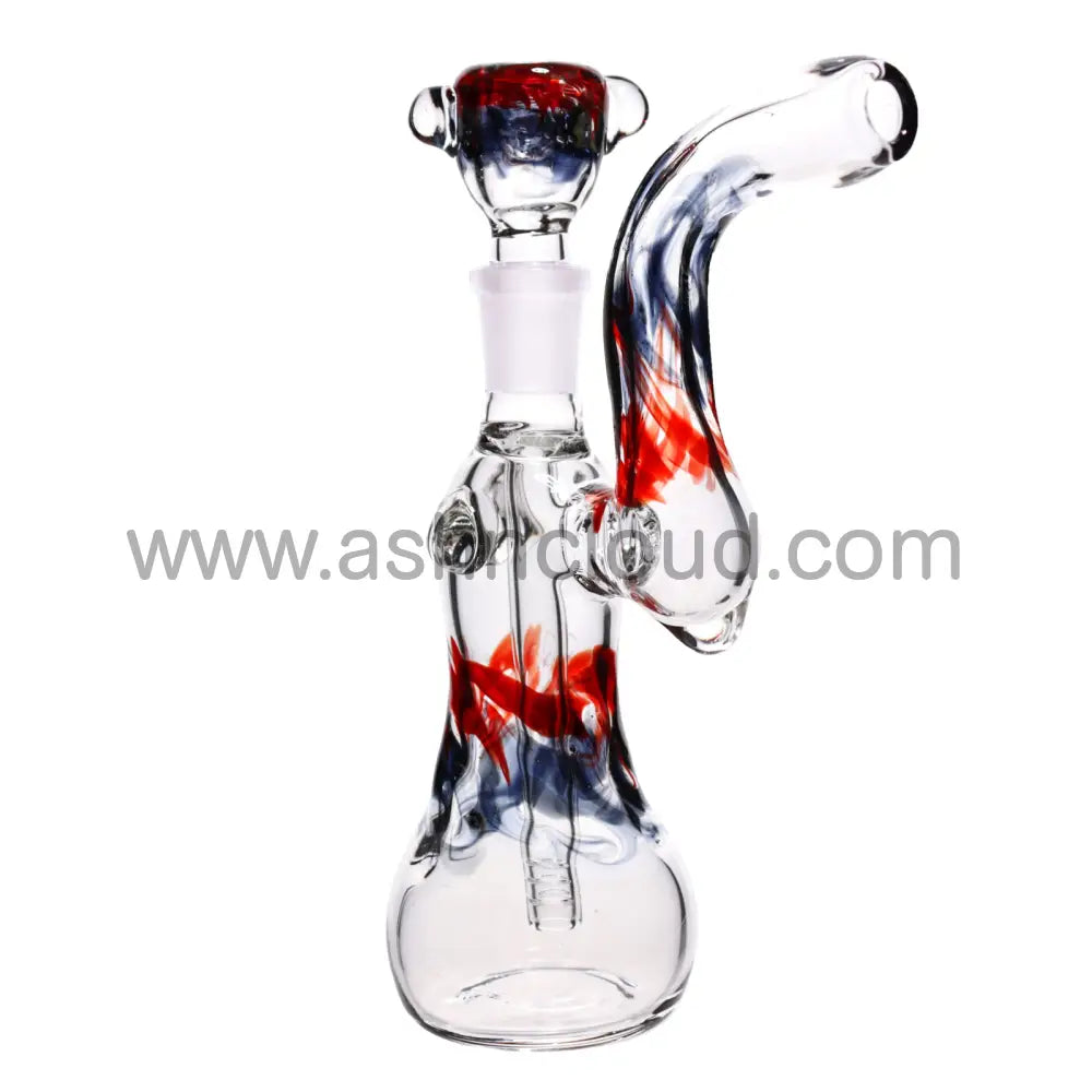 8 In - Usa Made Bubbler Heavy Glass With Bowl