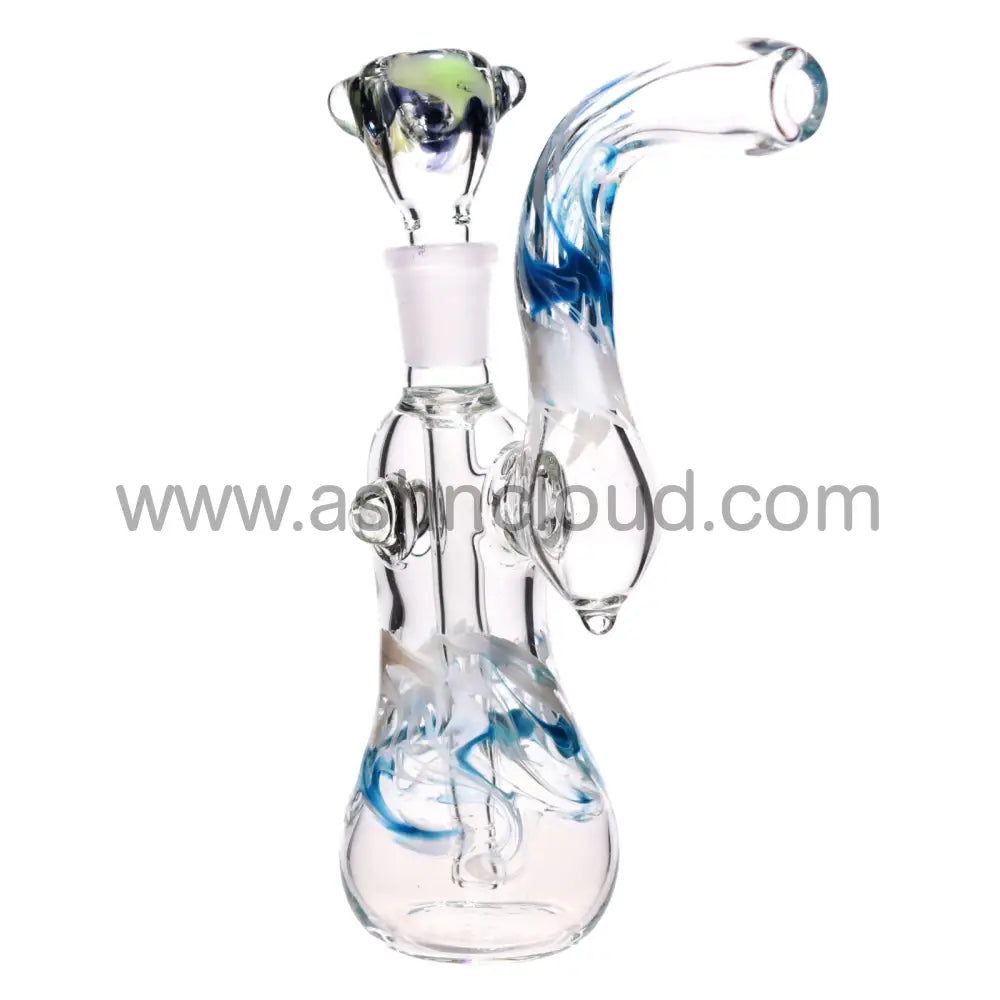 8 In - Usa Made Bubbler Heavy Glass With Bowl