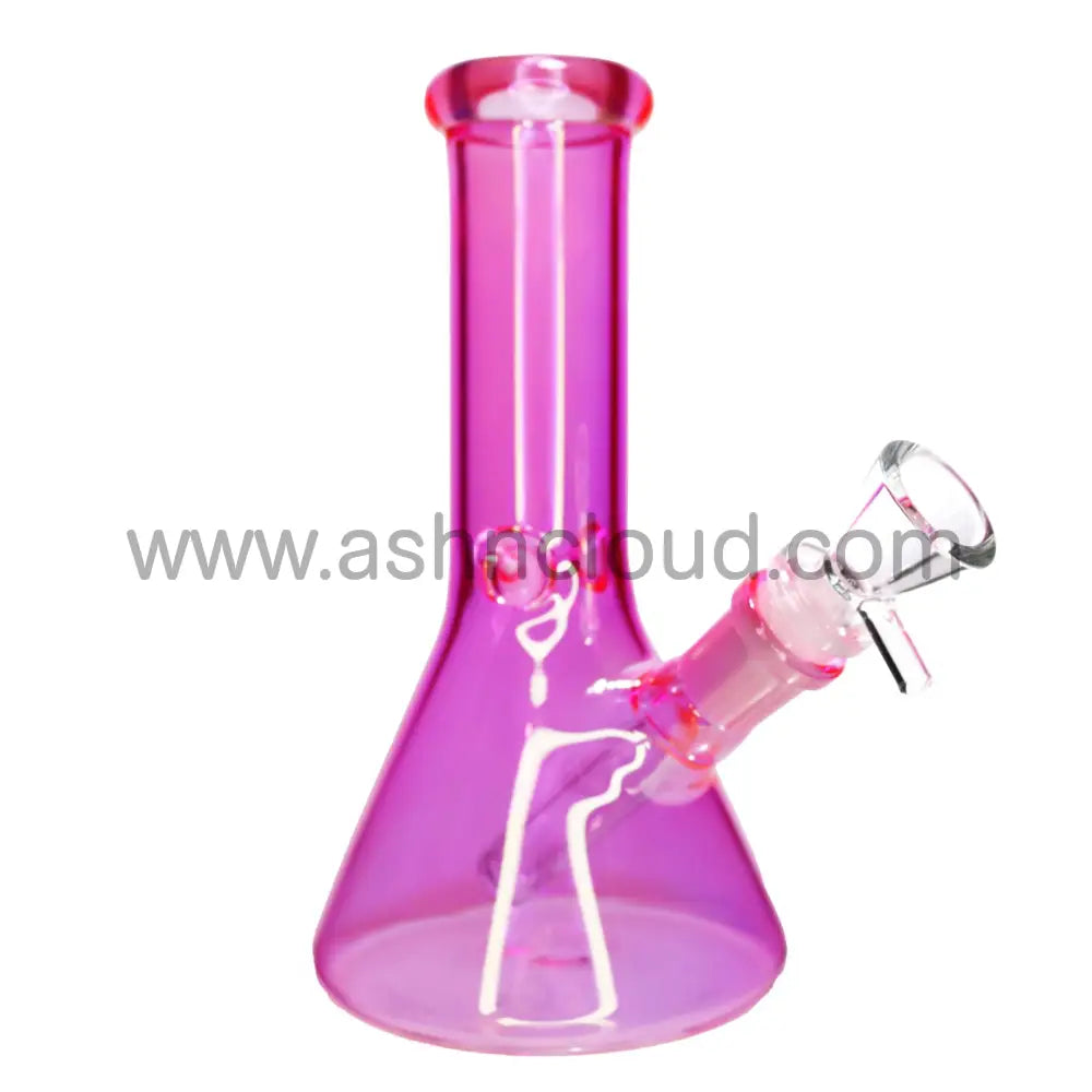 8 In - Uv Multicolor Glass Beaker Bong