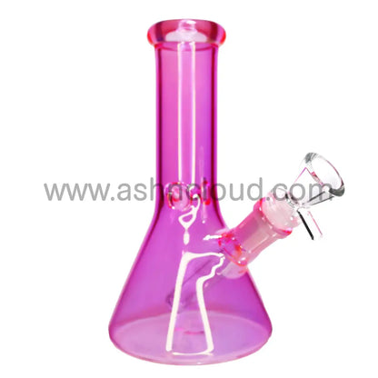 8 In - Uv Multicolor Glass Beaker Bong