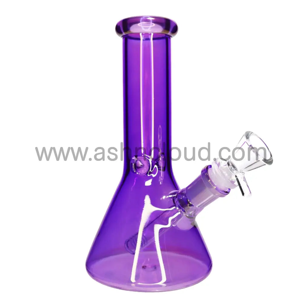 8 In - Uv Multicolor Glass Beaker Bong