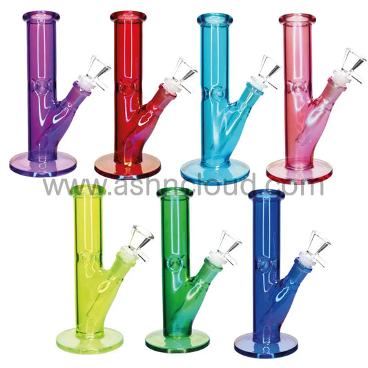 8 In - Uv Multicolor Glass Straight Bong