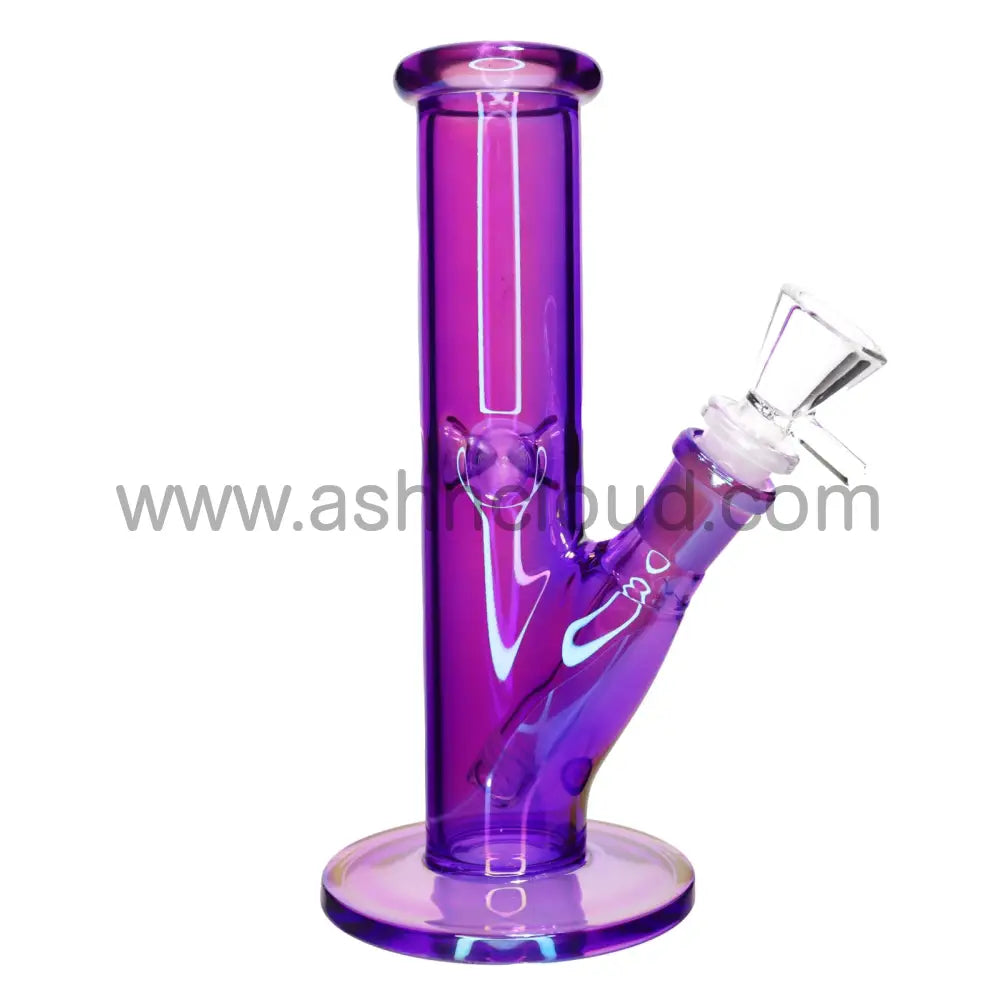 8 In - Uv Multicolor Glass Straight Bong