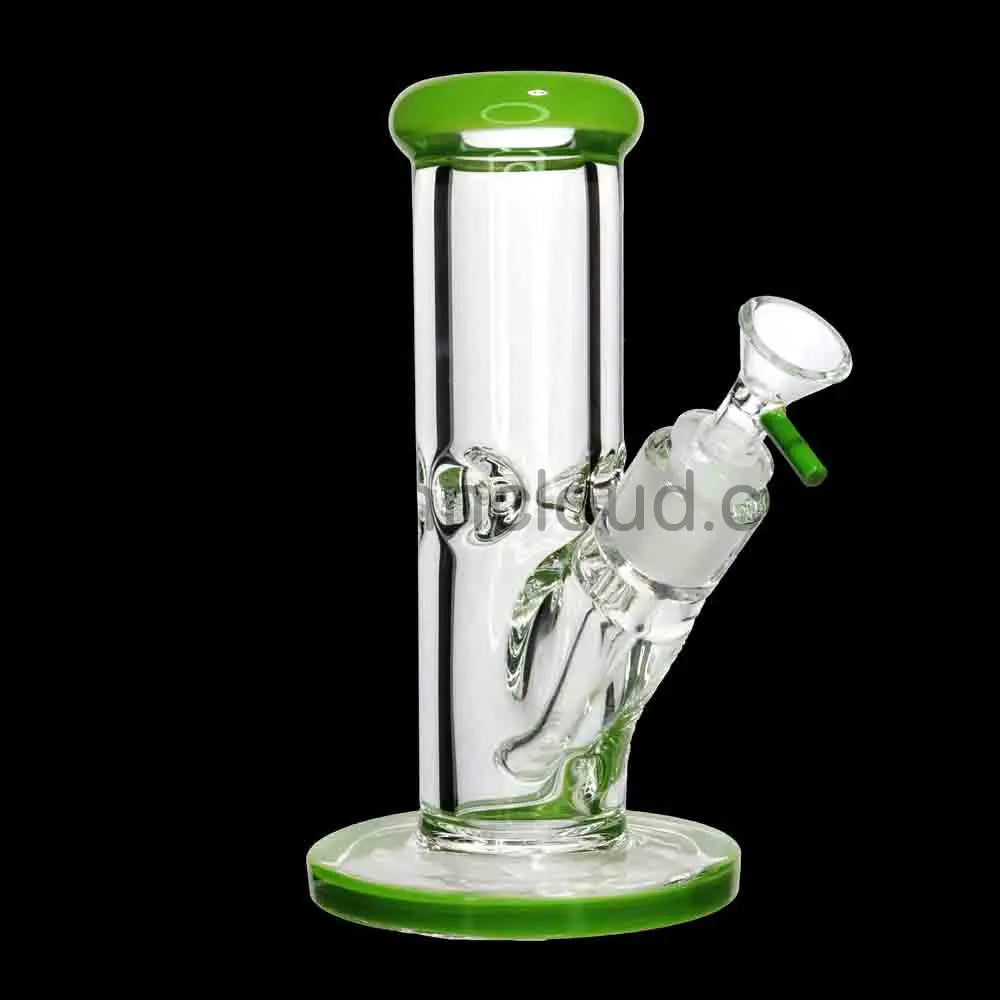 8 Inch 9mm USA Color Straight Bong Best Seller – Super Thick Glass | Wholesale Ashncloud