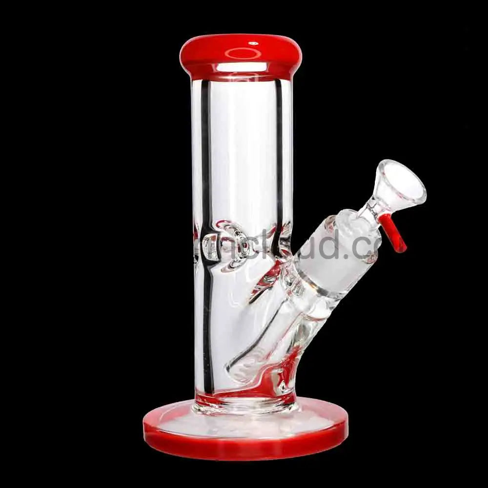 8 Inch 9mm USA Color Straight Bong Best Seller – Super Thick Glass | Wholesale Ashncloud