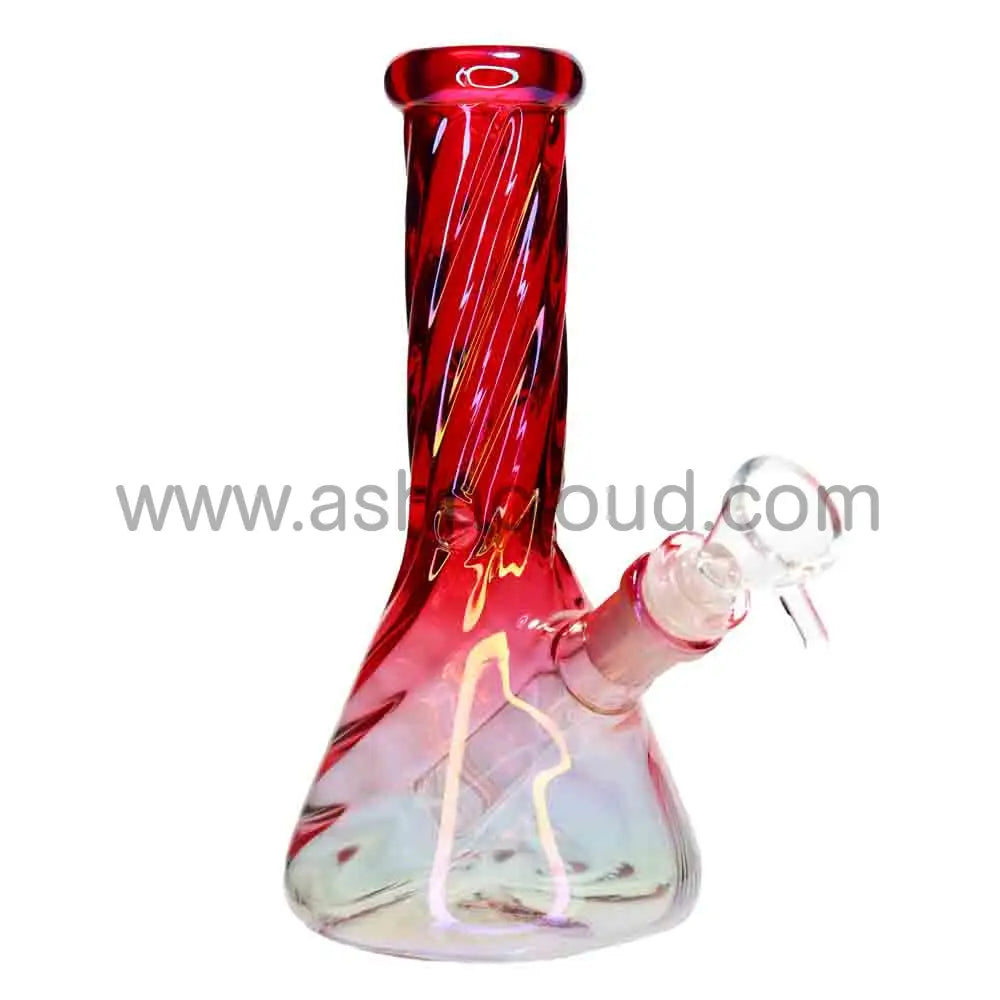 8 in - Twisted Beaker Glass Bong