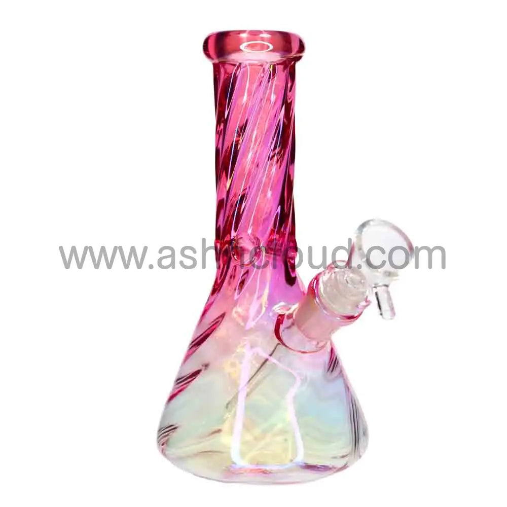 8 in - Twisted Beaker Glass Bong
