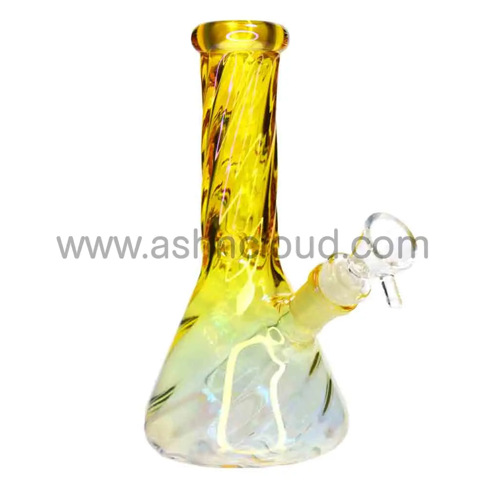 8 in - Twisted Beaker Glass Bong