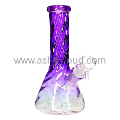 8 in - Twisted Beaker Glass Bong