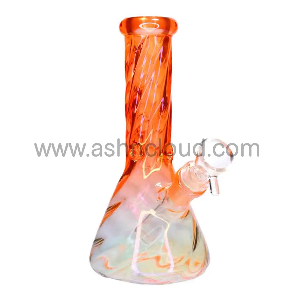 8 in - Twisted Beaker Glass Bong