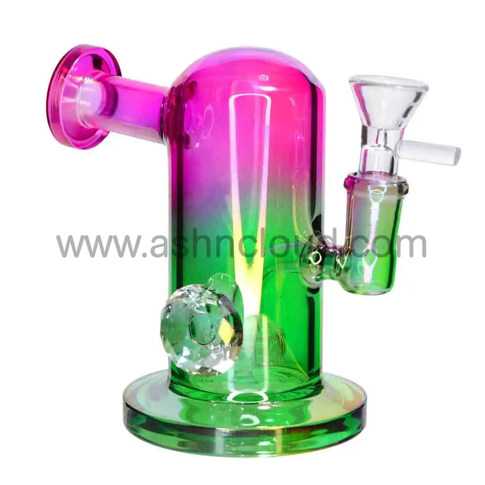 8 Inch Prism Aura Glass Bong | Wholesale Color-Fade Water Pipe