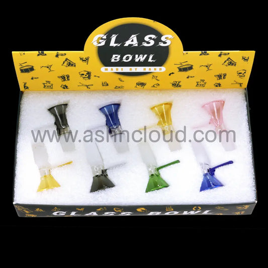 8 PCS - BOX Glass Multicolor Martini Box 14 mm $2.50 each