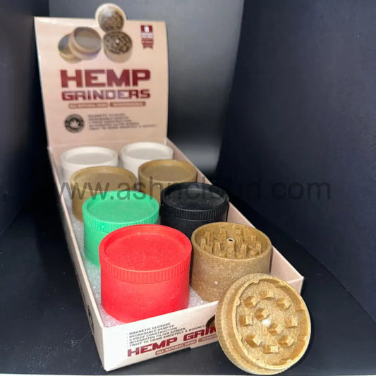 8 Pcs - Hemp Grinders Display