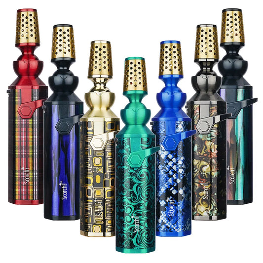 9 pcs - Scorch Torch 61828 Premium Butane Torch Lighter – Assorted Designs Wholesale