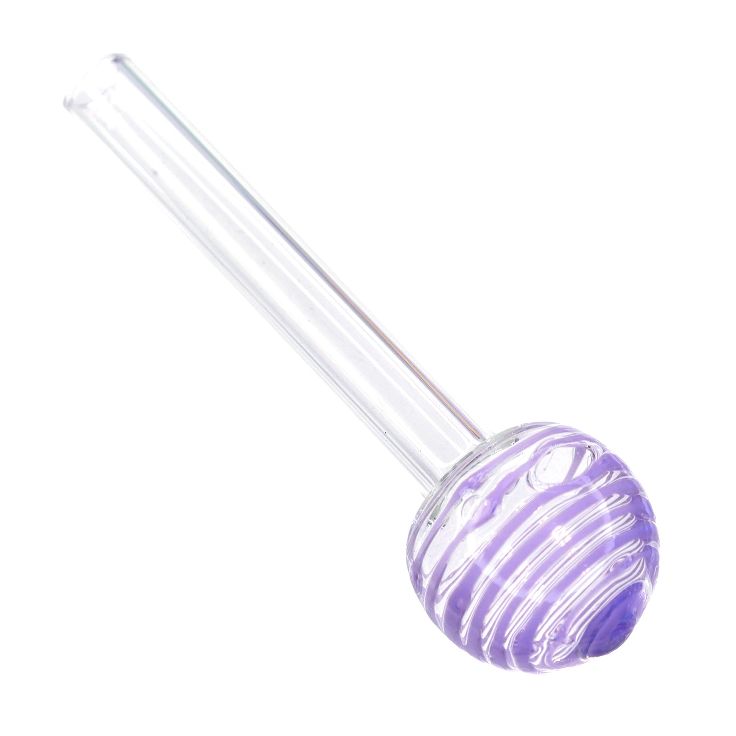 4 in - Multicolor Twisted Head Oil Burner Clear Body