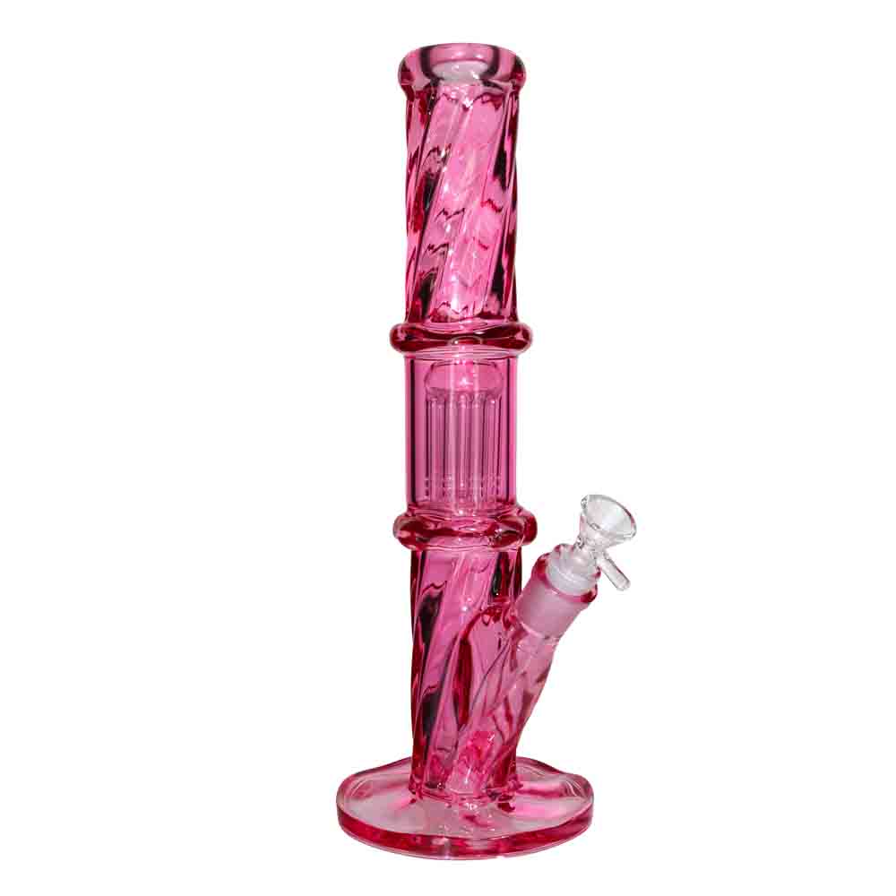 NEW 15 Inch Color Straight Tube Bong – 1 Chamber | Wholesale Glass