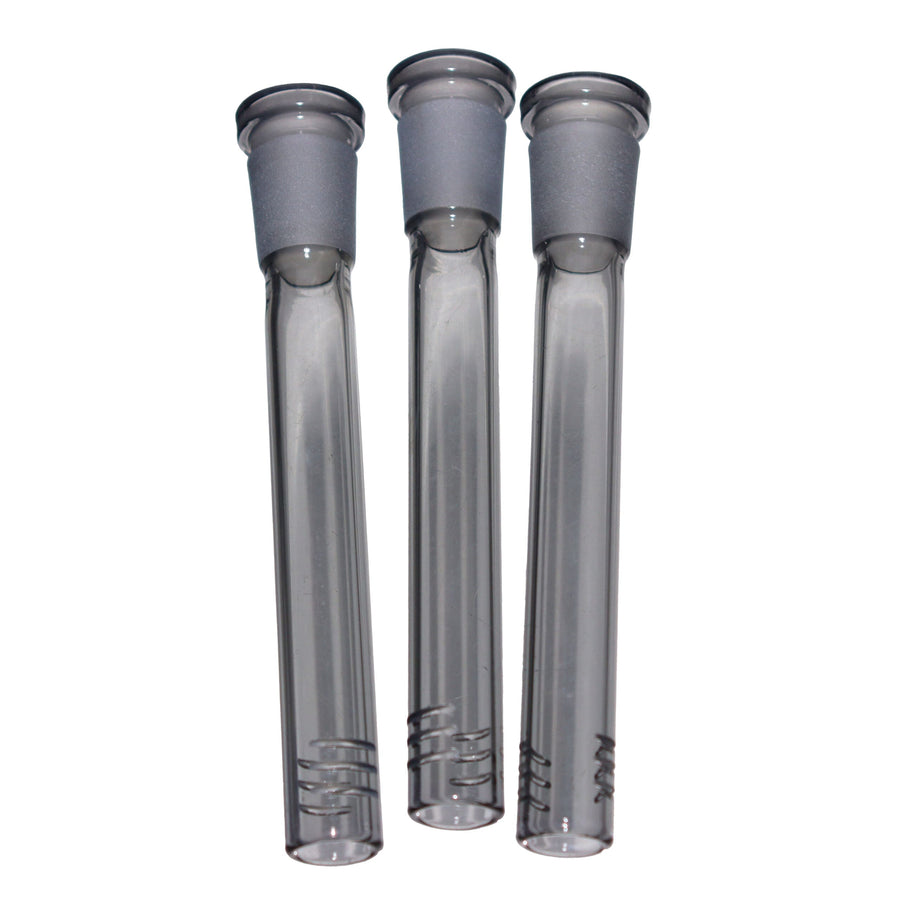 4 Inch Grey Glass Downstem