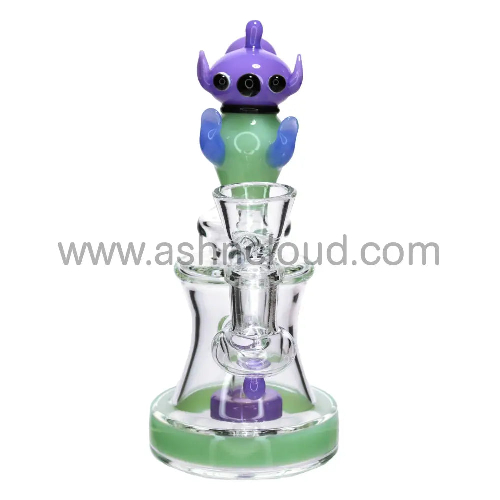 9 in - Alien Head Glass Bong