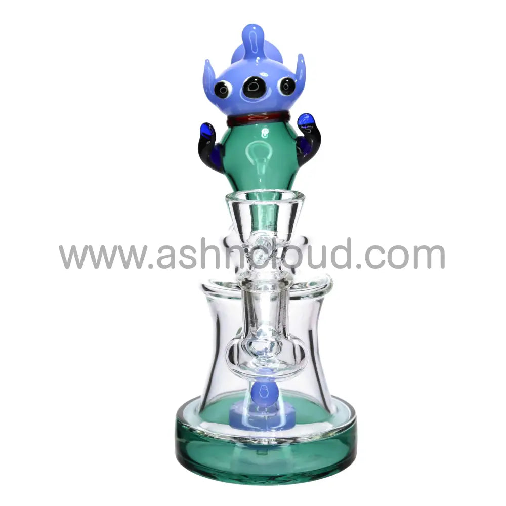 9 in - Alien Head Glass Bong