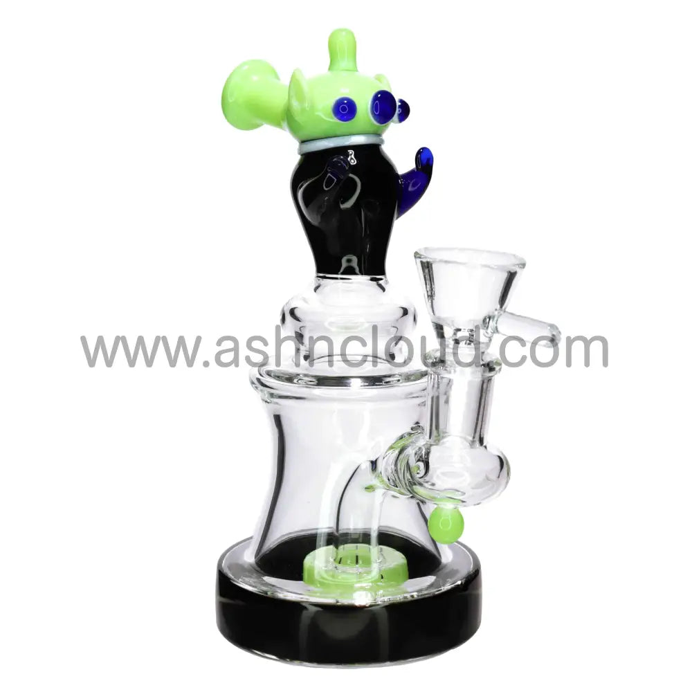 9 in - Alien Head Glass Bong