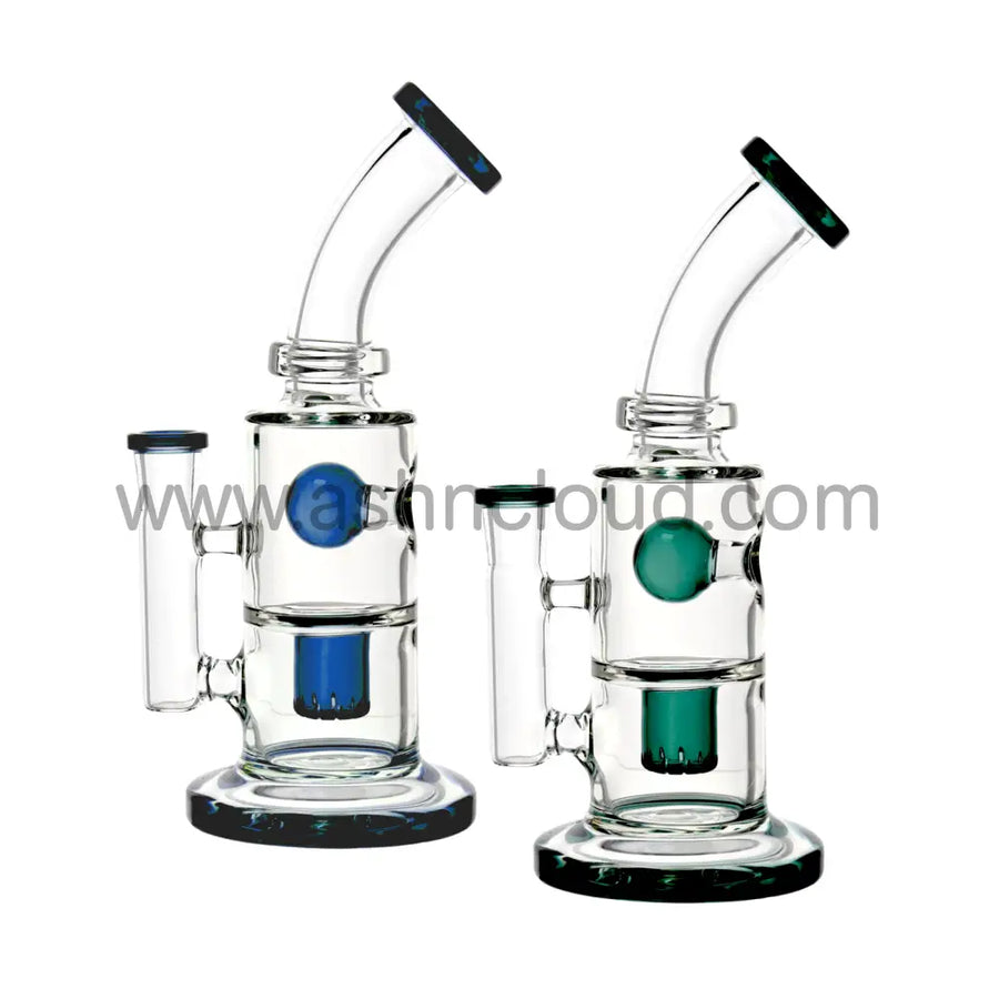 9 Inch Ball Perc Glass Bong with Bowl