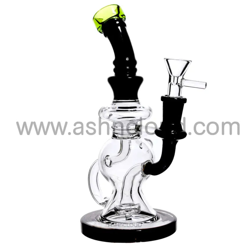 9 In - Black Showerhead Clear Glass/Colors