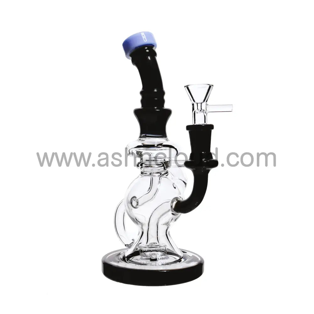 9 In - Black Showerhead Clear Glass/Colors