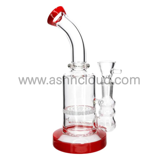 9 in - Classic Glass Bong 1 Honeycomb Big